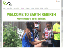 Tablet Screenshot of earthrebirthnow.org